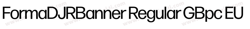 FormaDJRBanner Regular GBpc EUC H字体转换